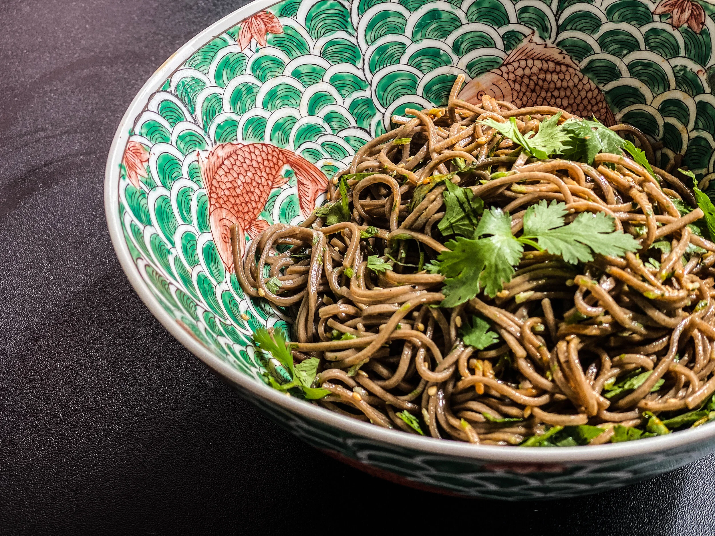 CHILLED CILANTRO JALAPENO SOBA - SIA in the Kitchen - Steph Sia